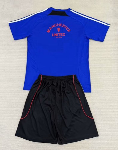 25-26 Man Utd Training Shirts Kids Soccer Jersey
