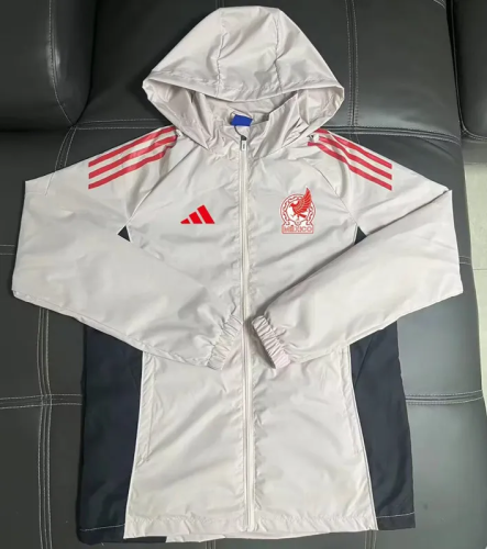 25-26 Mexico Light gray Windbreaker