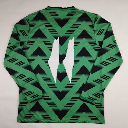 2024 Palestine Long sleeves Fans Version Soccer Jersey