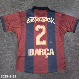 25-26 BAR Joint Edition Cactus Jack #2 BARCA Fans Soccer Jersey*背后带名字号码