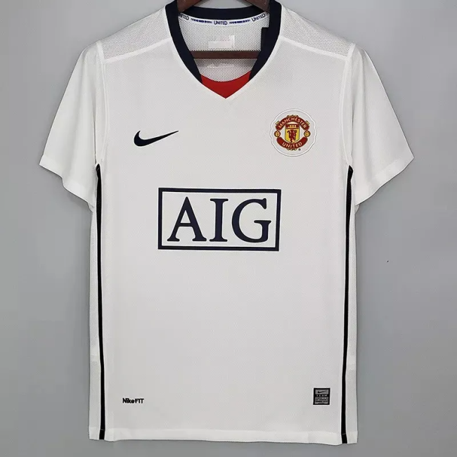 2008-2009 Man Utd Away Retro Soccer Jersey