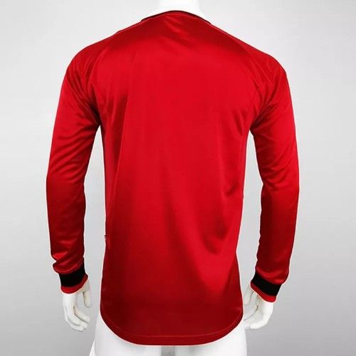 1999-2000 Man Utd Home Long Sleeve Retro Soccer Jersey(决赛版)