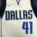 21-22 Dallas NOWITZKI #41 White 75th Anniversary Top Quality Hot Pressing NBA Jersey