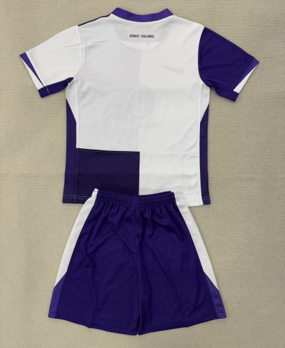 25-26 Toulouse Home Kids Soccer Jersey