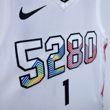 24-25 Nuggets PORTERJR. #1 White City Edition Top Quality Hot Pressing NBA Jersey