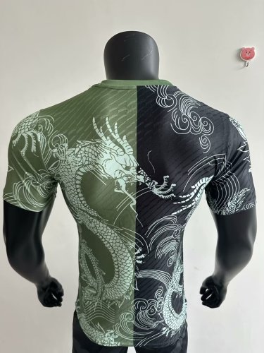25-26 RMA Green Black Special Edition Player Version Training Shirts *龙纹
