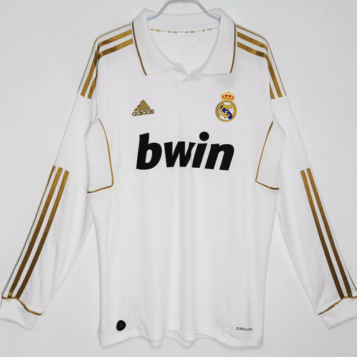 2011-2012 RMA Home Long Sleeve Retro Soccer Jersey