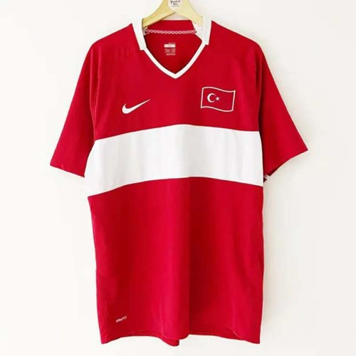 2008 Turkey Home Retro Soccer Jersey