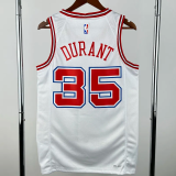 23-24 ROCKETS DURANT #35 White City Edition Top Quality Hot Pressing NBA Jersey