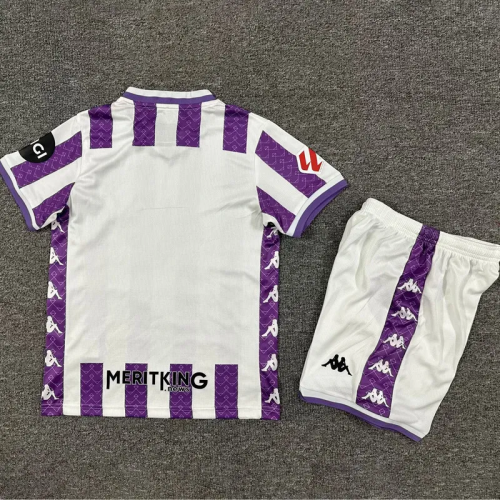 25-26 Real Valladolid Home Kids Soccer Jersey