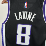 23-24 Kings LAVINE #8 Black Top Quality Hot Pressing NBA Jersey