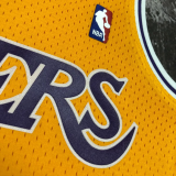 1997 LAKERS O’NEAL #34 Yellow Retro Top Quality Hot Pressing NBA Jersey
