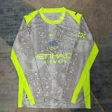 25-26 Man City Third Long Sleeve Fans Soccer Jersey