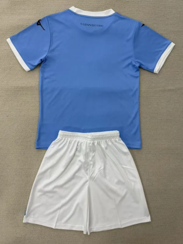 25-26 Lazio Home Kids Soccer Jersey 1:1 Thai Quality