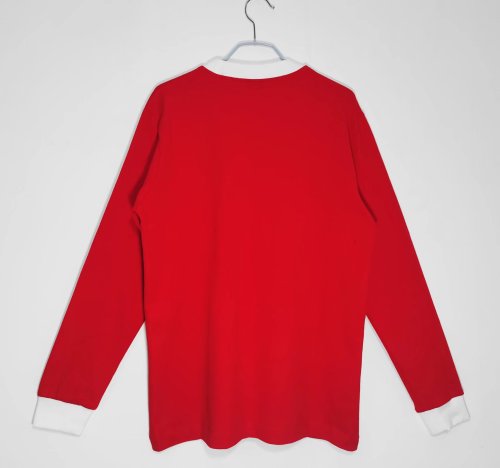 1963 Man Utd Home Long Sleeve Retro Soccer Jersey