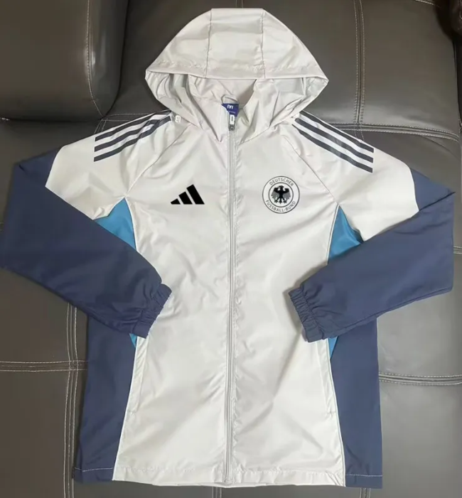 25-26 Germany White Windbreaker