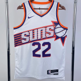 23-24 SUNS AYTON #22 White Top Quality Hot Pressing NBA Jersey