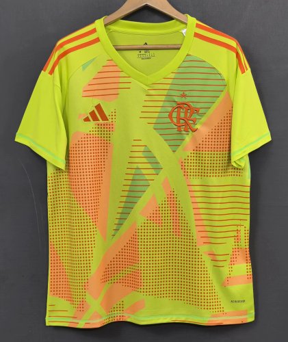25-26 Flamengo Yellow Goalkeeper Soccer Jersey