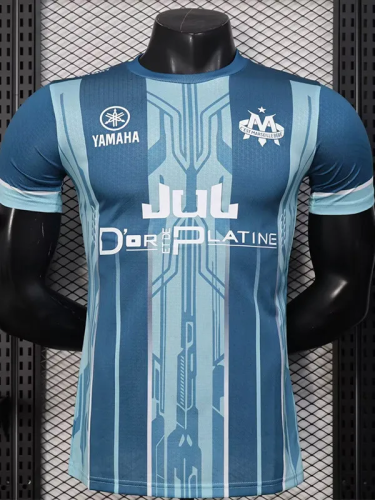 25-26 Marseille Blue Joint Edition Player Version Training shirts