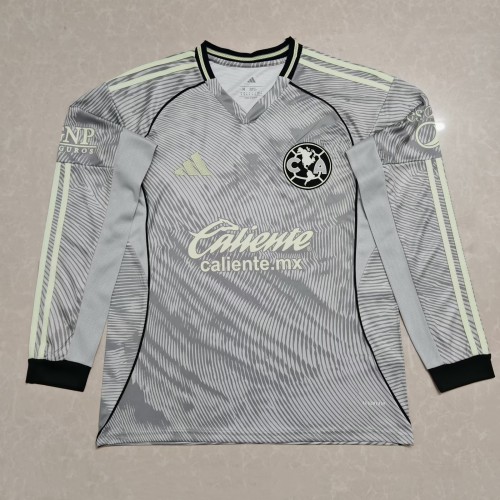 25-26 Club America Third Long Sleeve Soccer Jersey (长袖)