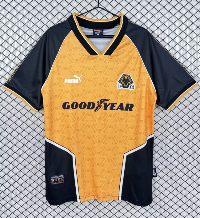 1996-1998 Wolves Home Retro Soccer Jersey