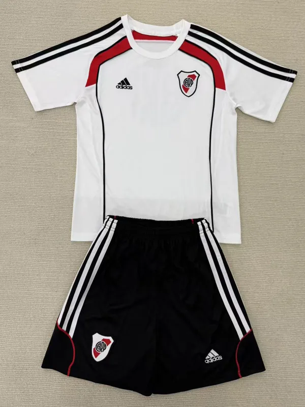 25-26 River Plate White Training Shirts  Adult Suit