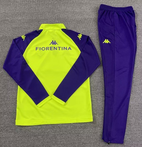 25-26 Fiorentina High Quality Half Pull Tracksuit