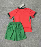 2024 Portugal European Cup Home Kids Soccer Jersey