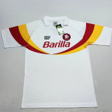 1990-1991 Roma Away Retro Soccer Jersey