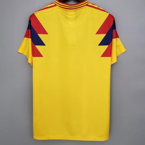 1990 Colombia Home Retro Soccer Jersey