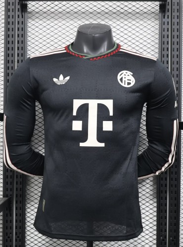 25-26 Bayern Third Long Sleeve Player Version Soccer Jersey (长袖球员) 1:1 Thai Quality