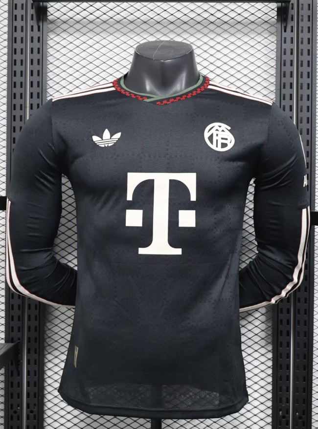 25-26 Bayern Third Long Sleeve Player Version Soccer Jersey (长袖球员) 1:1 Thai Quality