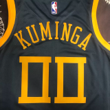 2018 WARRIORS KUMINGA #00 Black Gray Top Quality Hot Pressing NBA Jersey