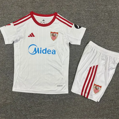 25-26 Sevilla Home Kids Soccer Jersey