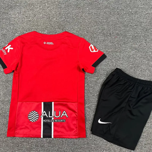 25-26 Mallorca Home Kids Soccer Jersey 1:1 Thai Quality