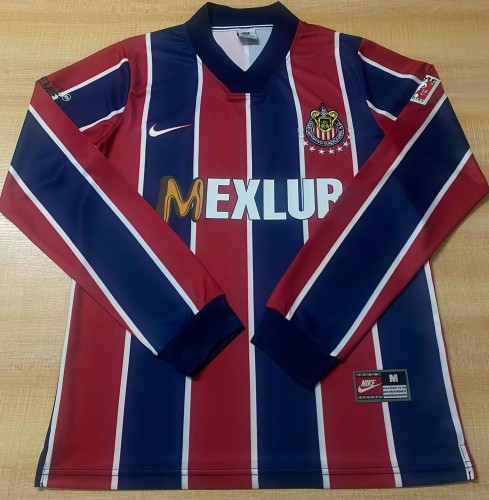 1996-1997 Chivas Away Long Sleeve Retro Soccer Jersey
