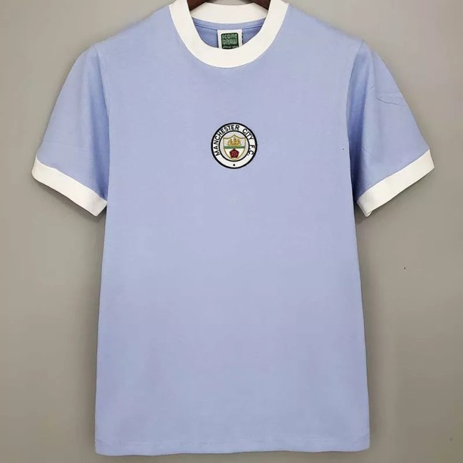 1972 Man City Home Retro Soccer Jersey