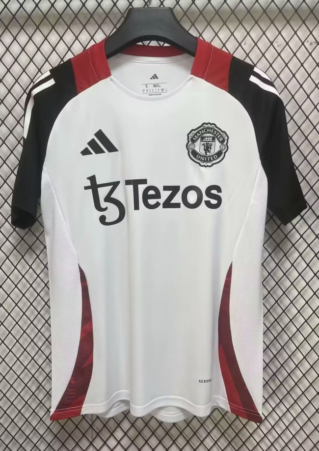 25-26 Man Utd White Special Edition Fans Soccer Jersey