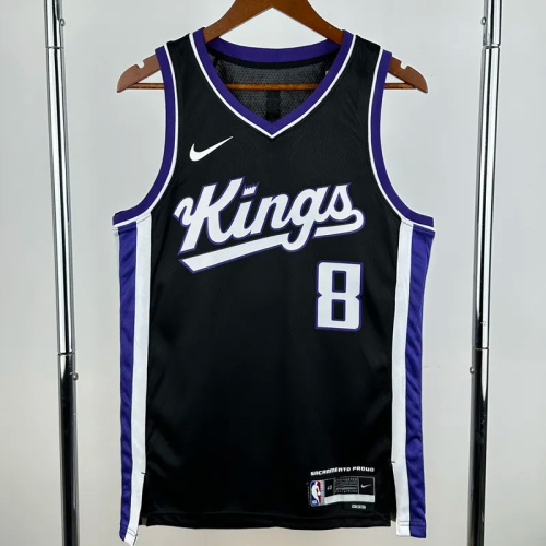 23-24 Kings LAVINE #8 Black Top Quality Hot Pressing NBA Jersey