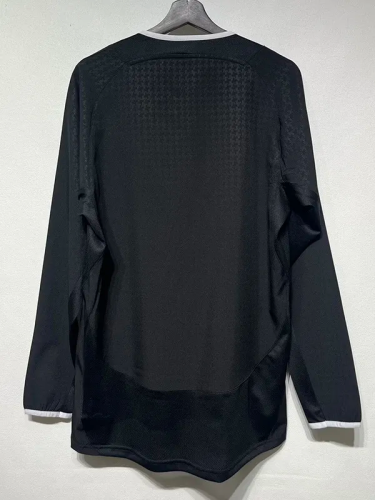 2003-2004 Man Utd Away Long Sleeve Retro Soccer Jersey