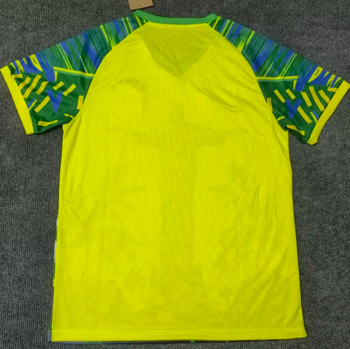 25-26 Brazil Yellow Green Special Edition Training shirts 1:1 Thai Quality(黄袖口)