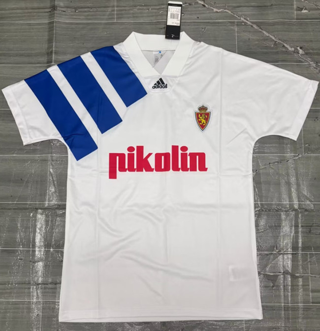 1992-1993 Zaragoza Home Retro Soccer Jersey