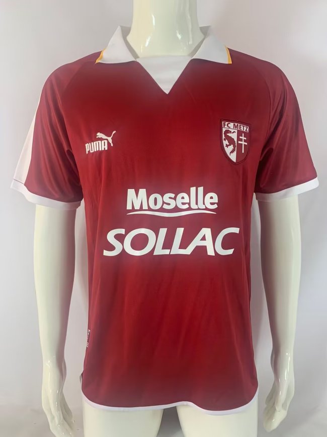 2003-2004 Metz Home Retro Soccer Jersey