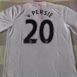 2013-2014 Man Utd Away White Retro Soccer Jersey