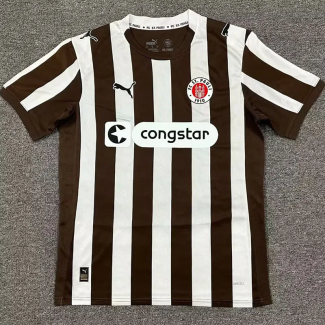25-26 St. Pauli Home Fans Soccer Jersey