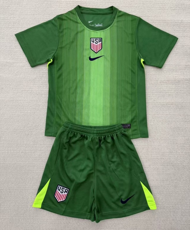 25-26 USA GoalKeeper Kids Soccer Jersey