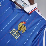 1982 France Home Retro Soccer Jersey