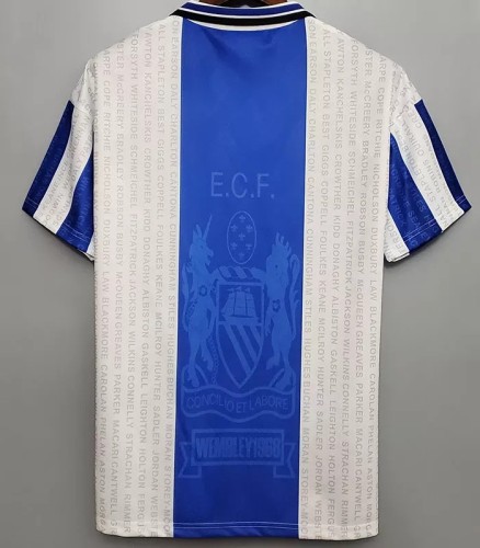 1994-1996 Man Utd Third Blue Retro Soccer Jersey