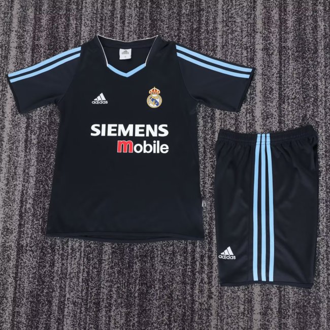 2003-2004 RMA Away Retro Kids Soccer Jersey