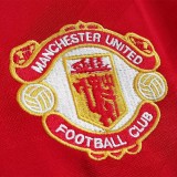 1986 Man Utd Home Long Sleeve Retro Soccer Jersey